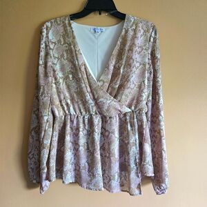 Ophelia Roe wrap top, size S.